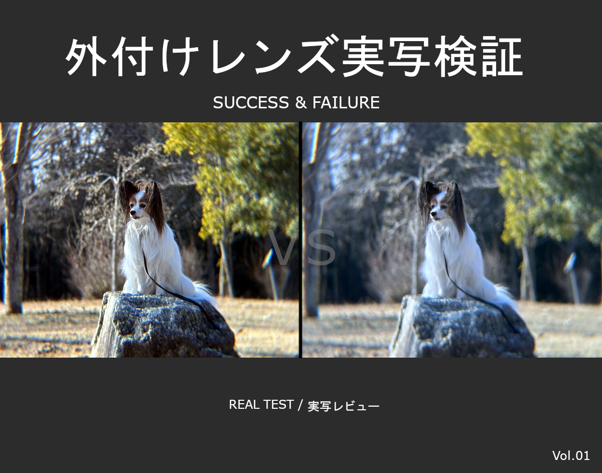 外付けレンズ実写検証